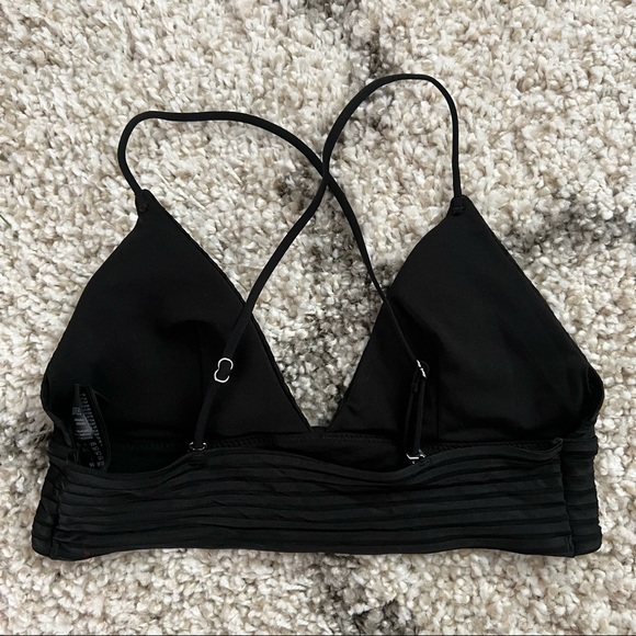 NWOT H&M Black Bikini X Top - Picture 3 of 4